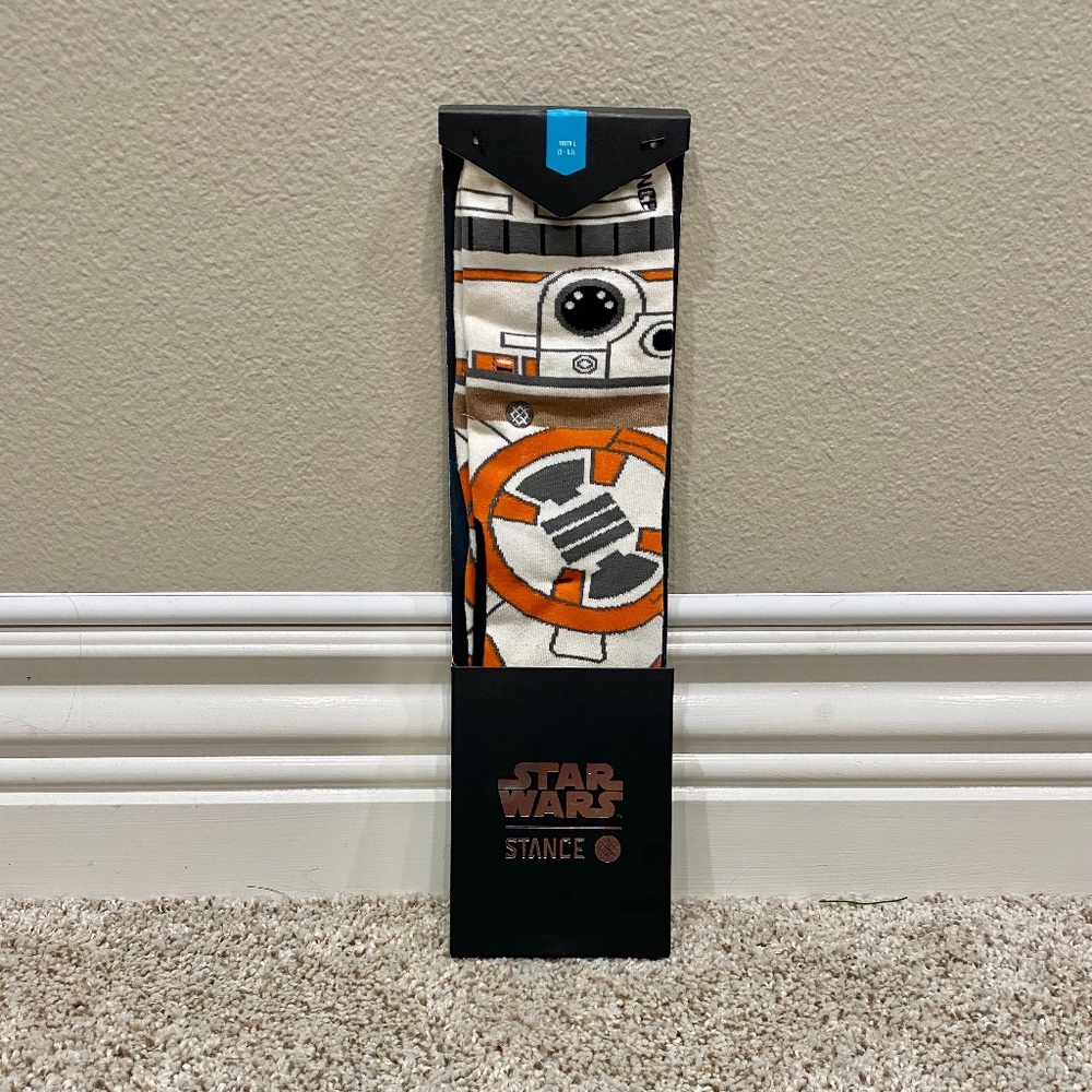Stance BB8 Socks -Youth Large, Size 2-5.5